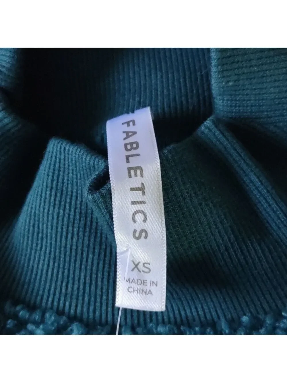 Fabletics Women's Malia Polar Fleece Pullover Green Extra Small